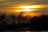 Coucher du soleil sous fond de
