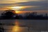 Coucher du soleil sous fond de