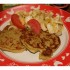 Galette de courge sans gluten a la sauce