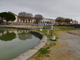 Gare et canal à Carcassonne