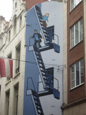Fresque de Tintin