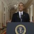 Barack Obama s'exprime depuis la Maison blanche, mardi 10 septembre. (EVAN VUCCI / POOL / AFP)