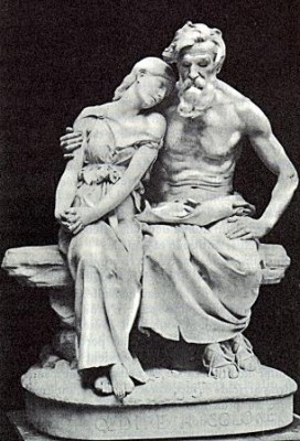 Antigone, au coté de son père