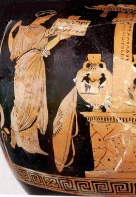 Antigone, sur le tombeau de son frère Polynice