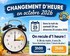 OCTOBRE 2026 CHANGEMENT HORAIRE