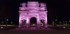 L'Arc de Triomphe en rose.