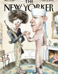 caricature Obama et sa femme
