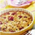 crumble a la rhubarbe et frais